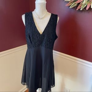 Black dress with lace top size large